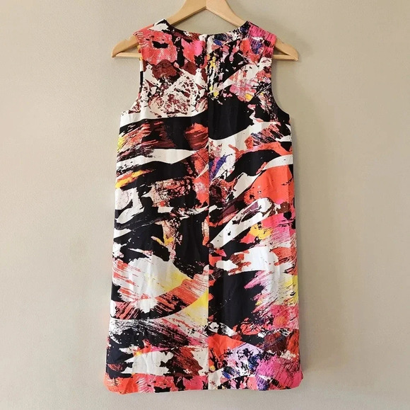 Kenzo Women's Sleeveless Colorful Abstract Boho Artistic Classic Mini Dress 36. - Picture 9 of 11